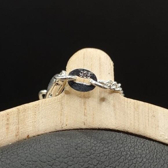 925 Silver Necklace w/ CZ Diamond Angel Wings Cross Christmas Birthday Gift NEW! - Picture 2 of 6